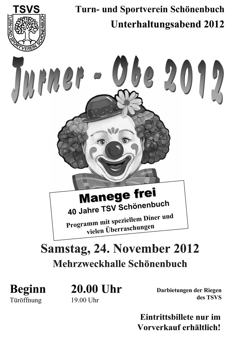 Turnerobe 2012 - Voranzeige